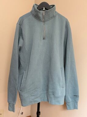 XXL Kenneth Cole Men's Half-Zip Pullover - Dusty Blue